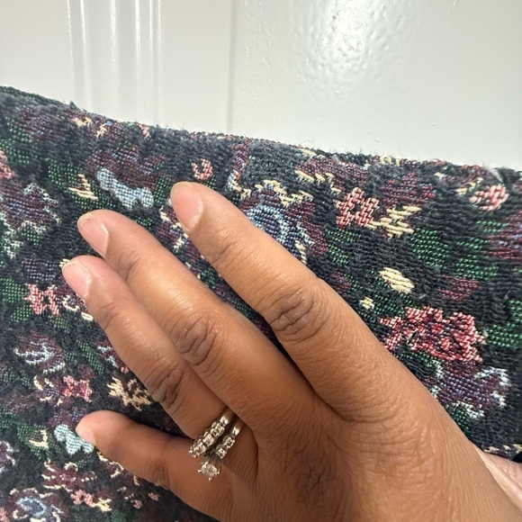 Urban Outfitters Kimchi Blue Floral Tapestry Pin Up High Waist Shorts Size 0 - Picture 7 of 12